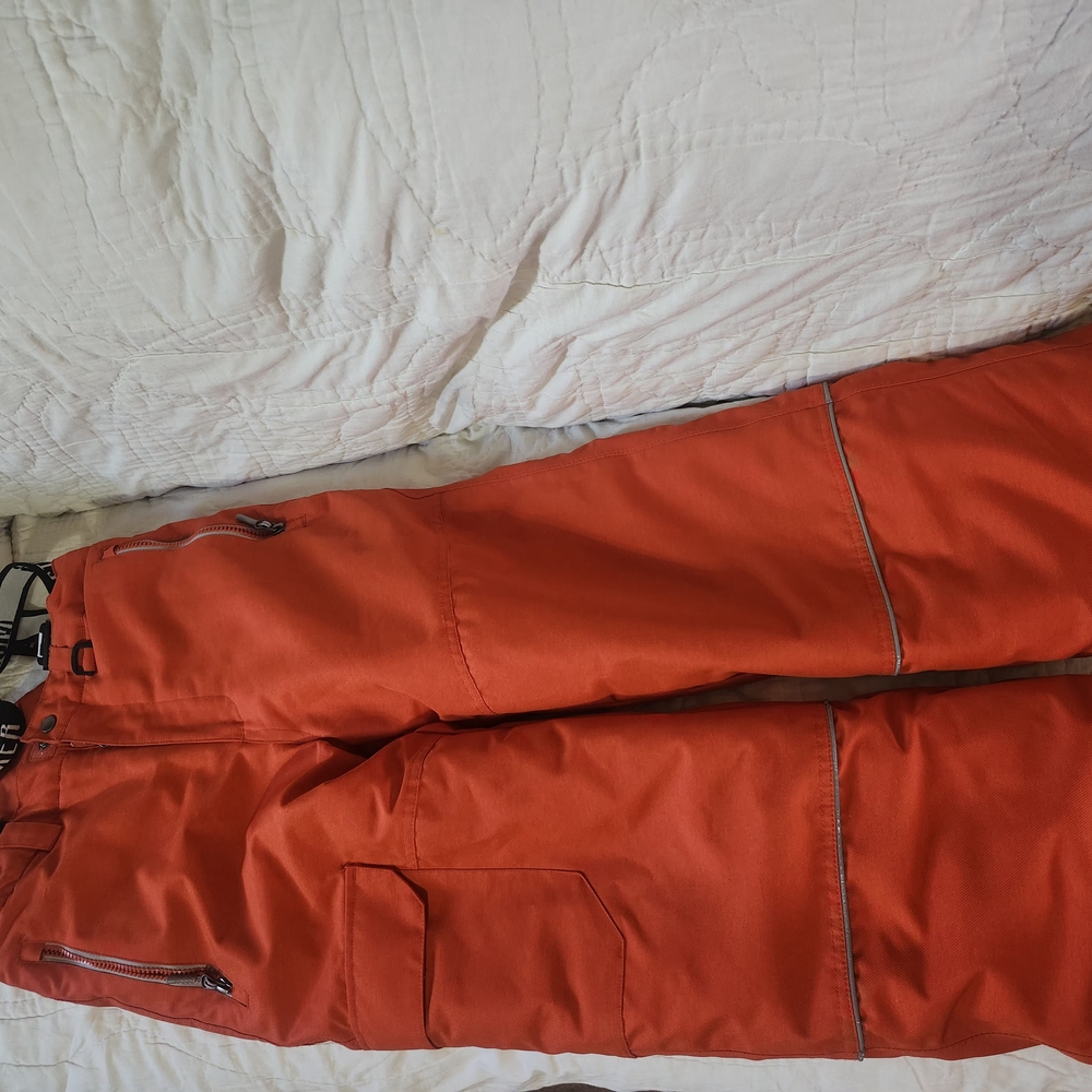 Vibrant Orange Snowpants